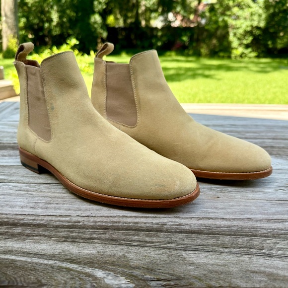 Taft The Jude Boot Tonal Beige Suede Chelsea Boots‎ Size 39 - Picture 1 of 13